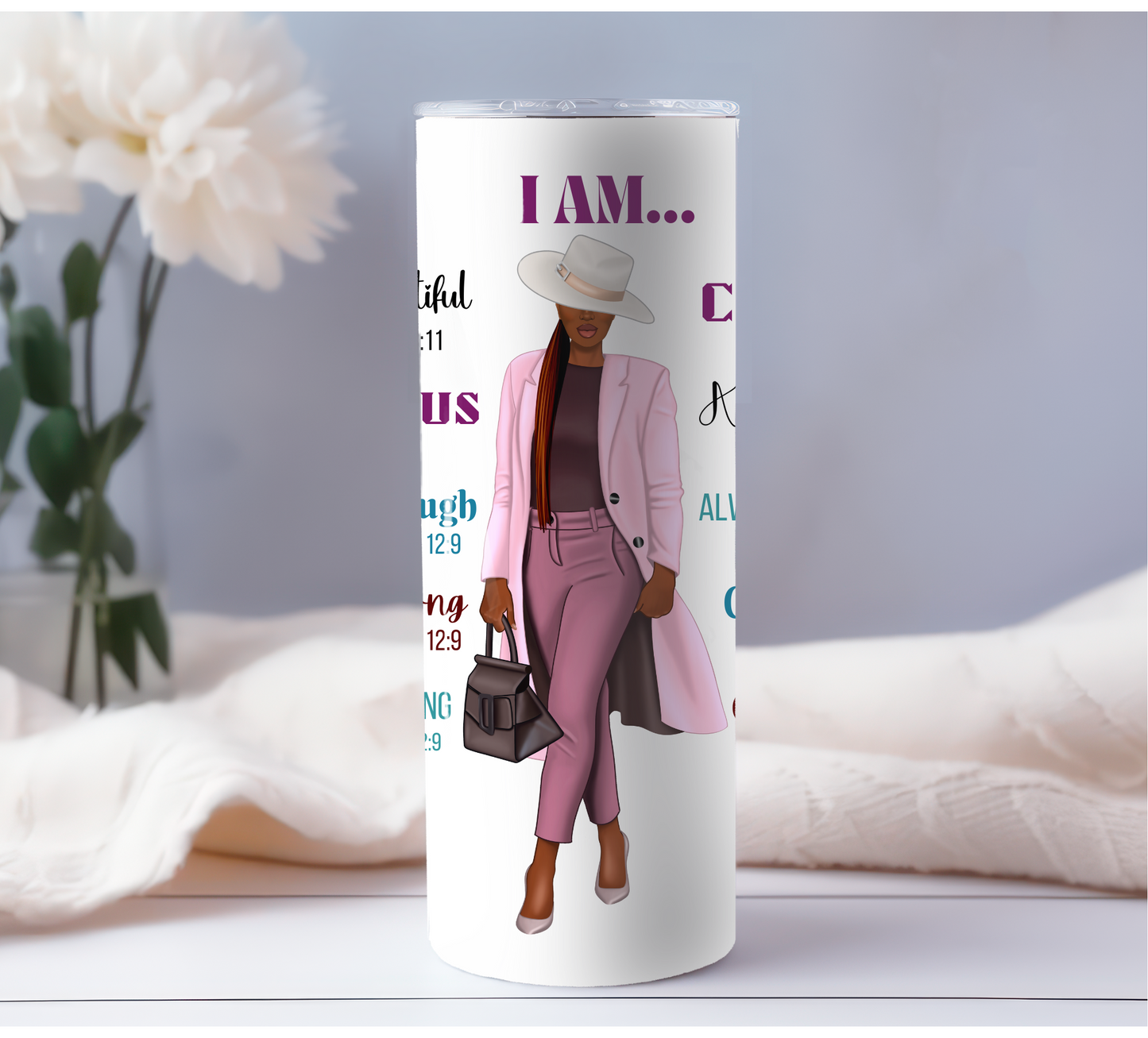 I Am - Positive Affirmations - 20oz Tumbler