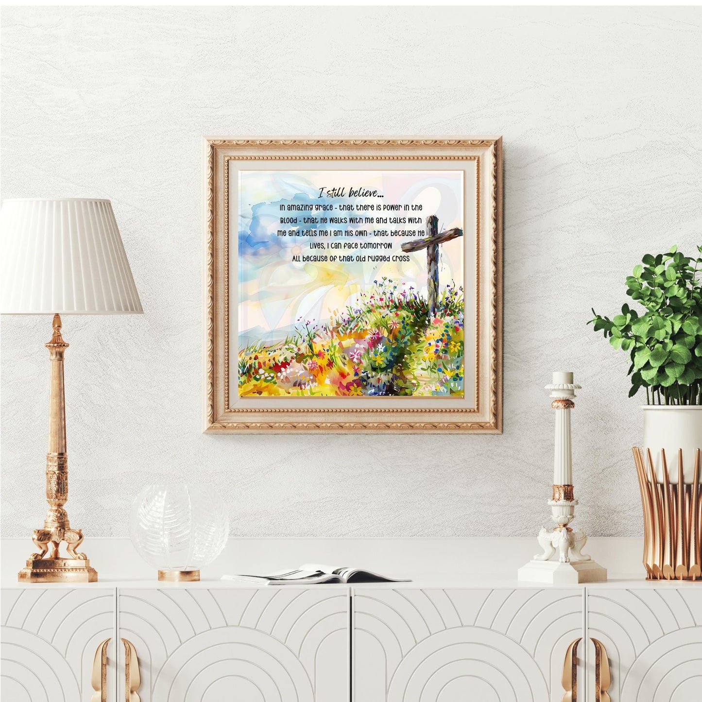 Quote Art Christian Ceramic Tile - "I Still Believe" - Inspirational Home Decor - Motivational Religious Artwork