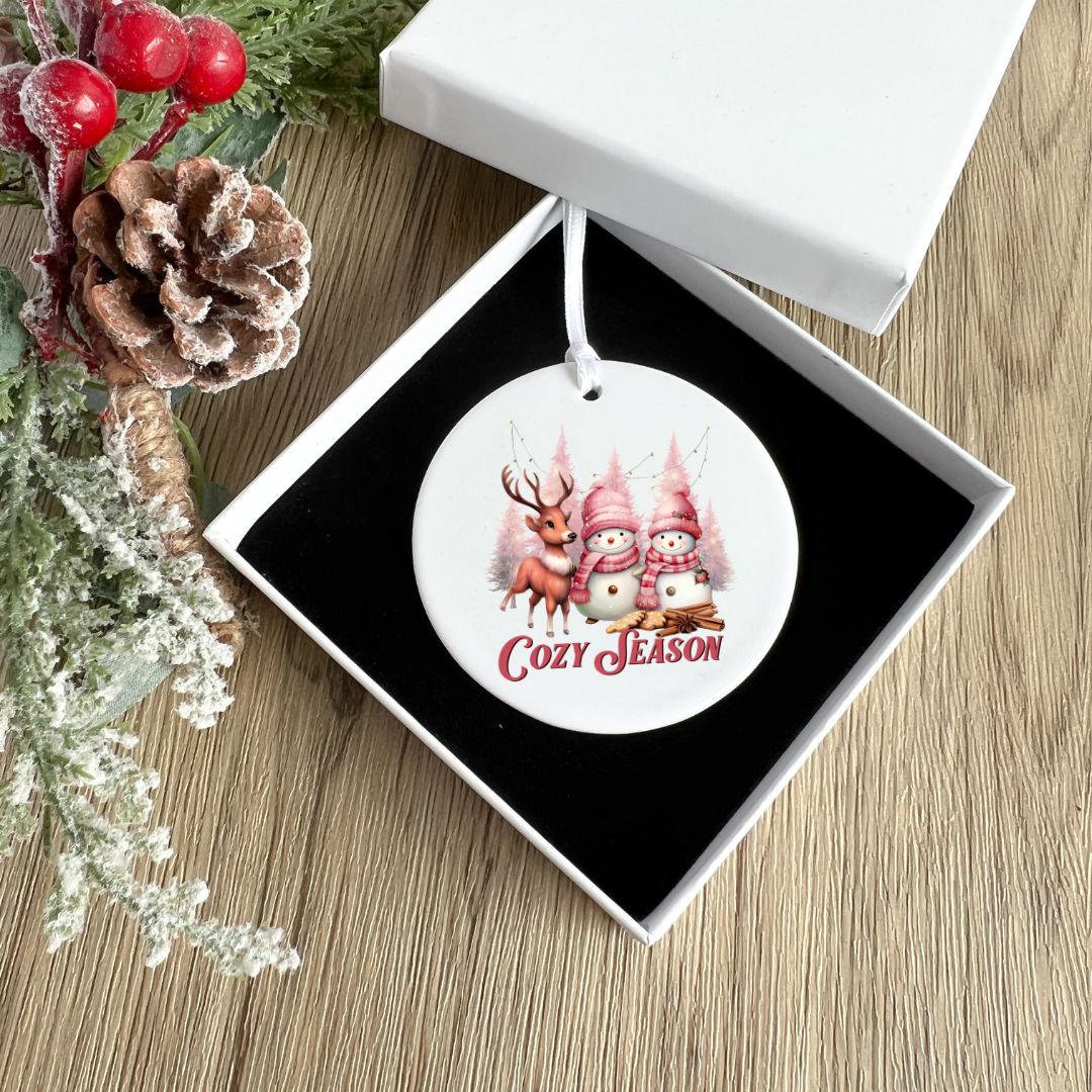 Cozy Season Custom Christmas Ornament