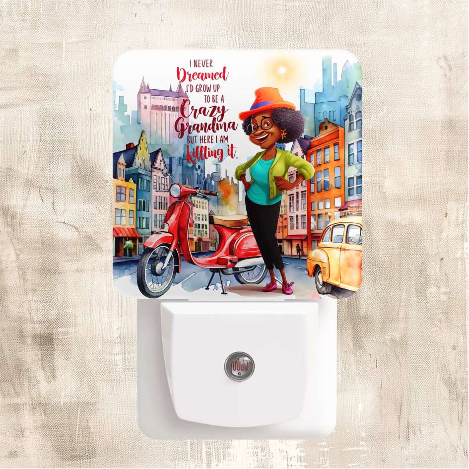 Funny Crazy Grandma Nightlight