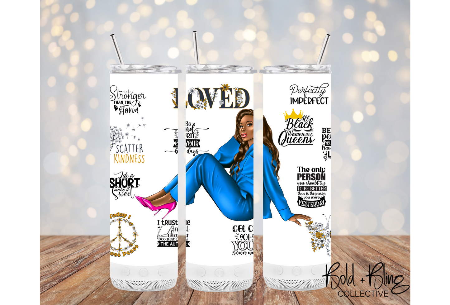 Kindness and Positivity Inspirational 20oz Tumbler