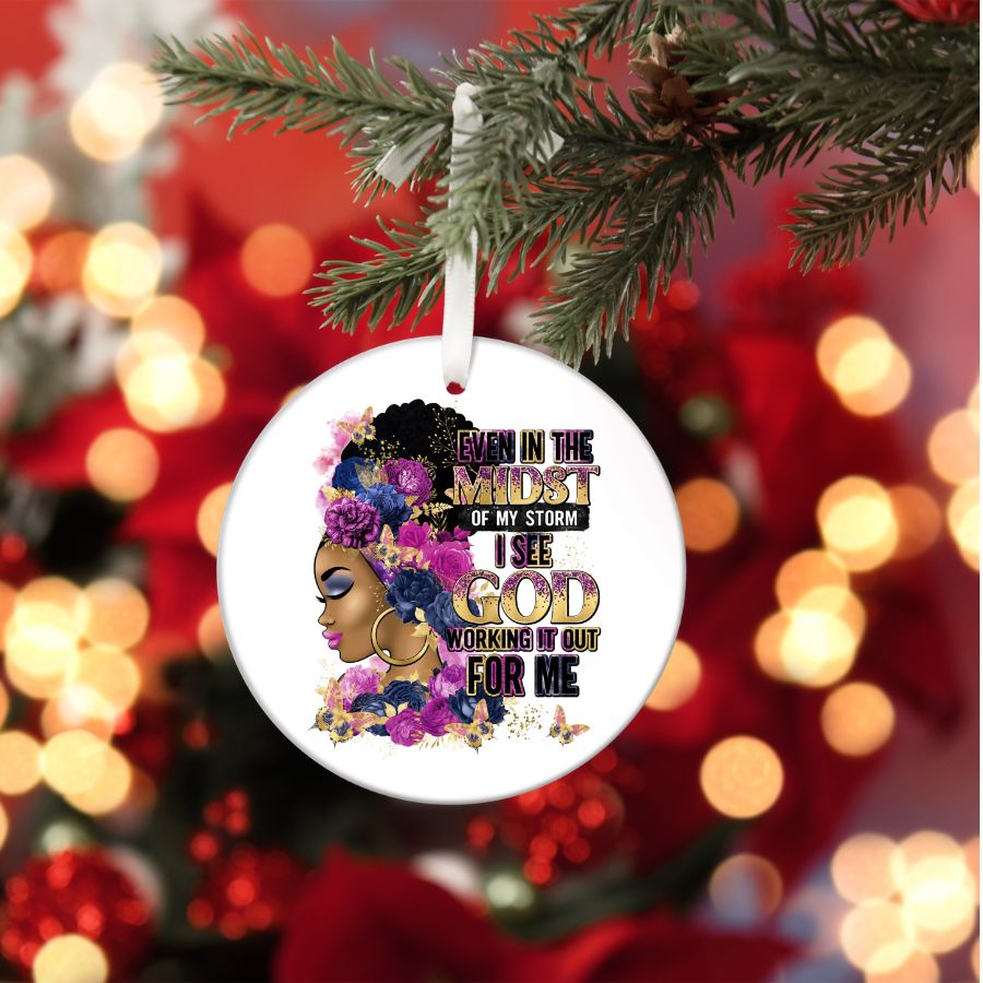 She Who Kneels Before God  Custom Christmas Ornament