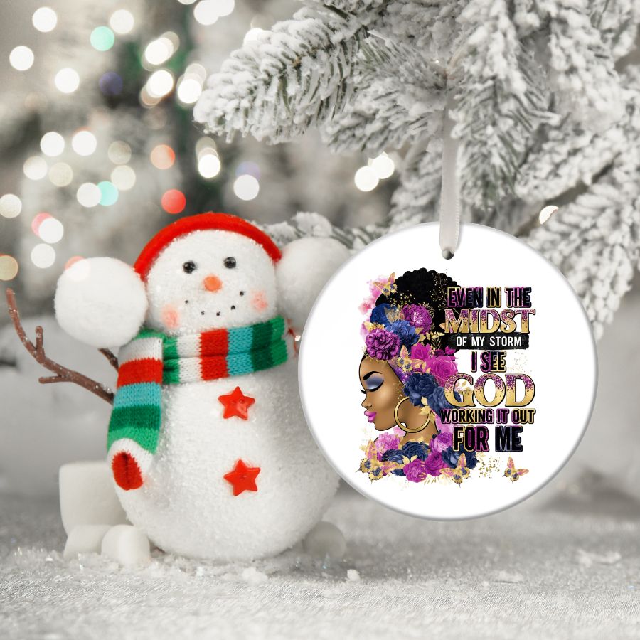 She Who Kneels Before God  Custom Christmas Ornament