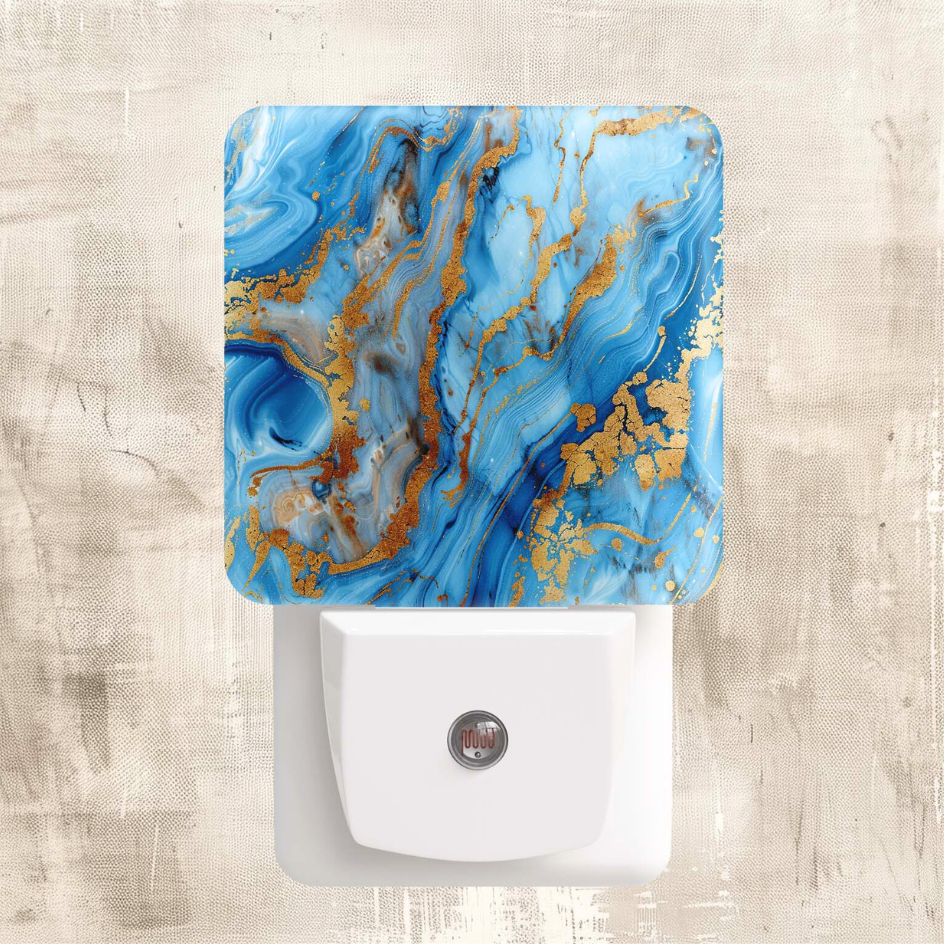 Blue Wave Marble Nightlight