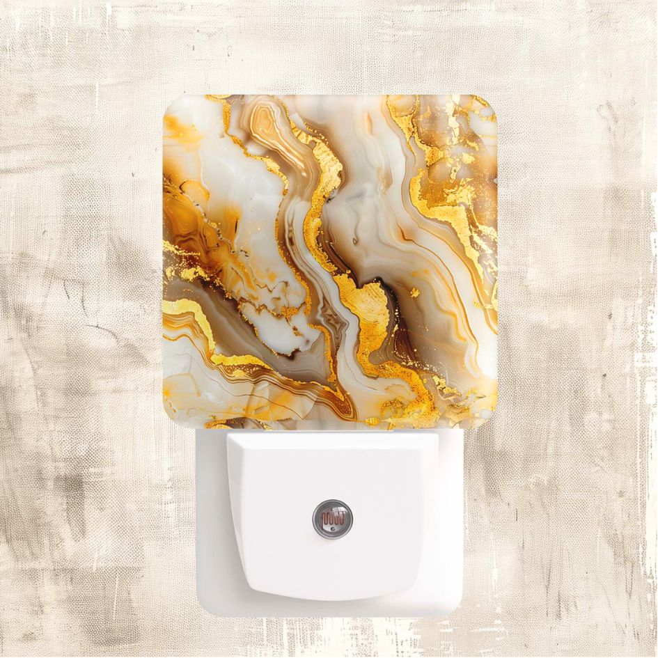Golden Marble Custom Nightlight