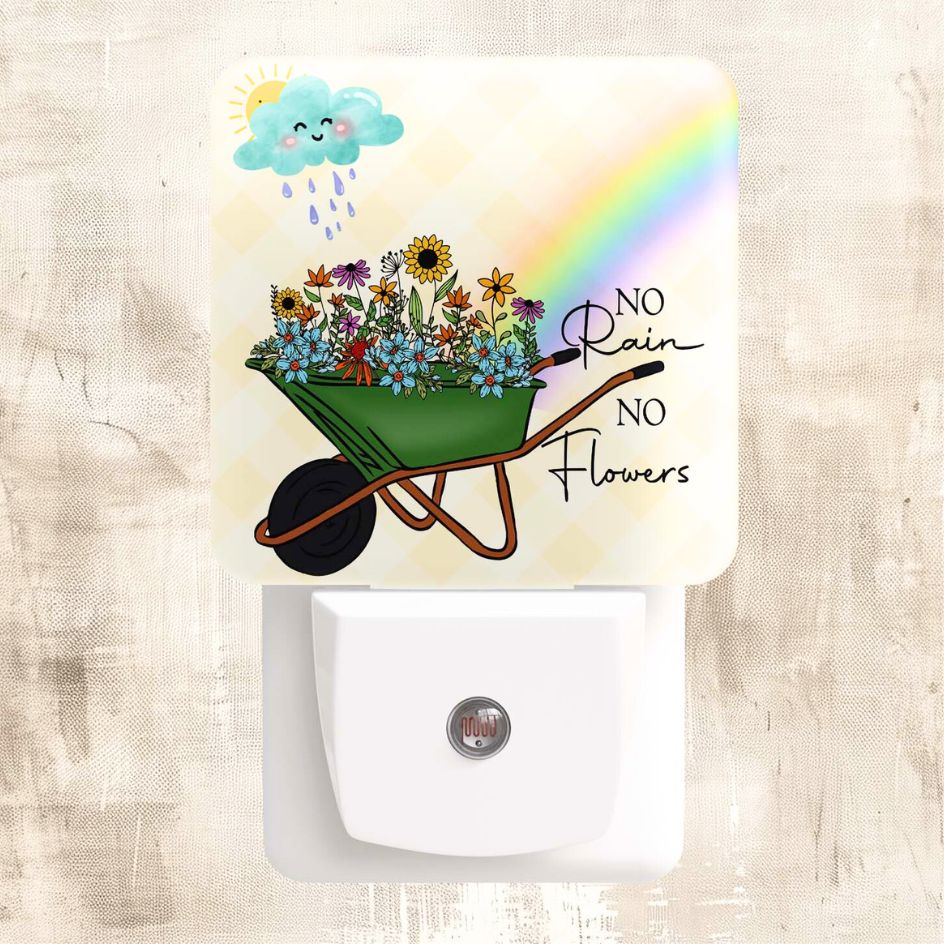 No Flowers No Rain Custom Nightlight