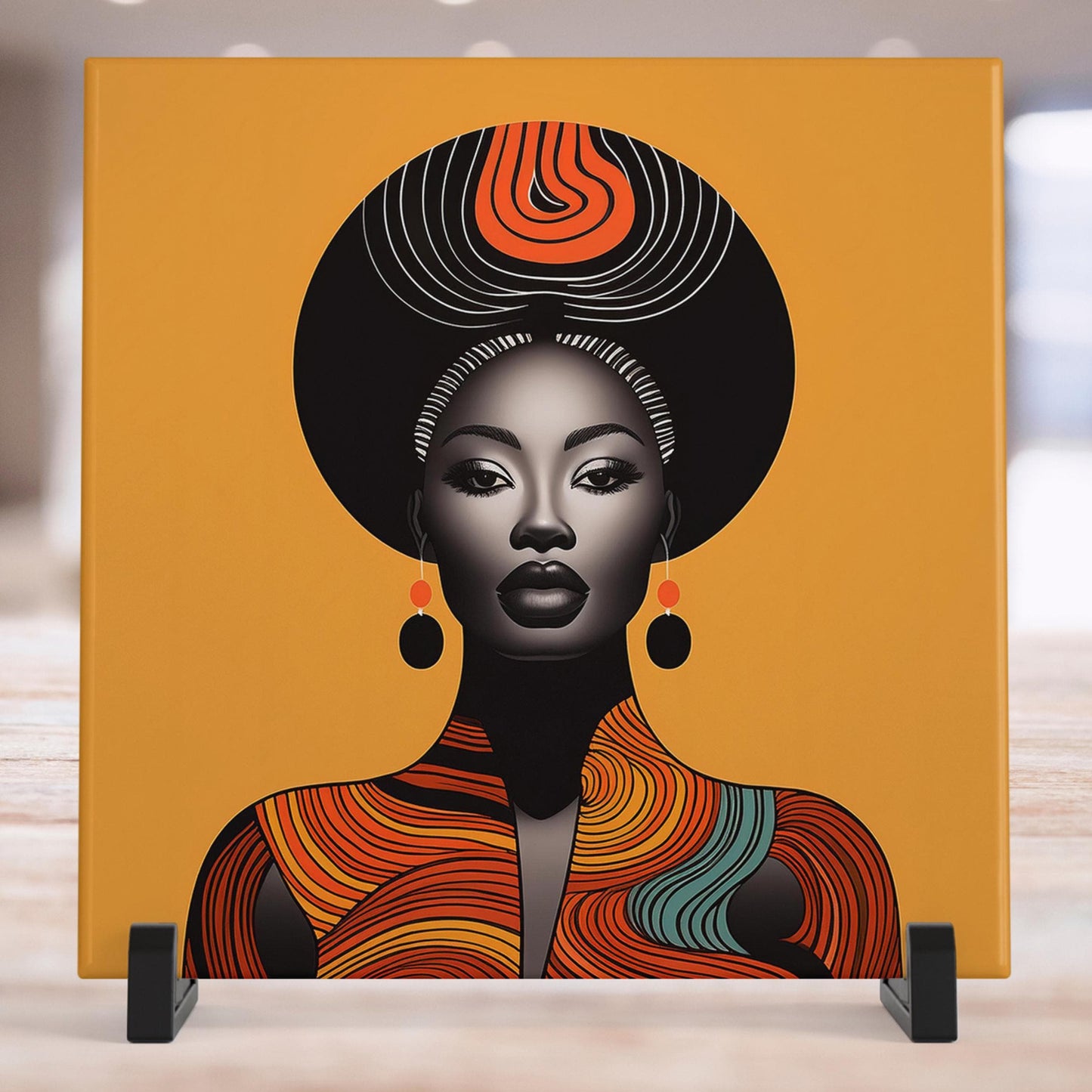 African Woman  Modern Minimalist Art