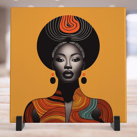African Woman  Modern Minimalist Art