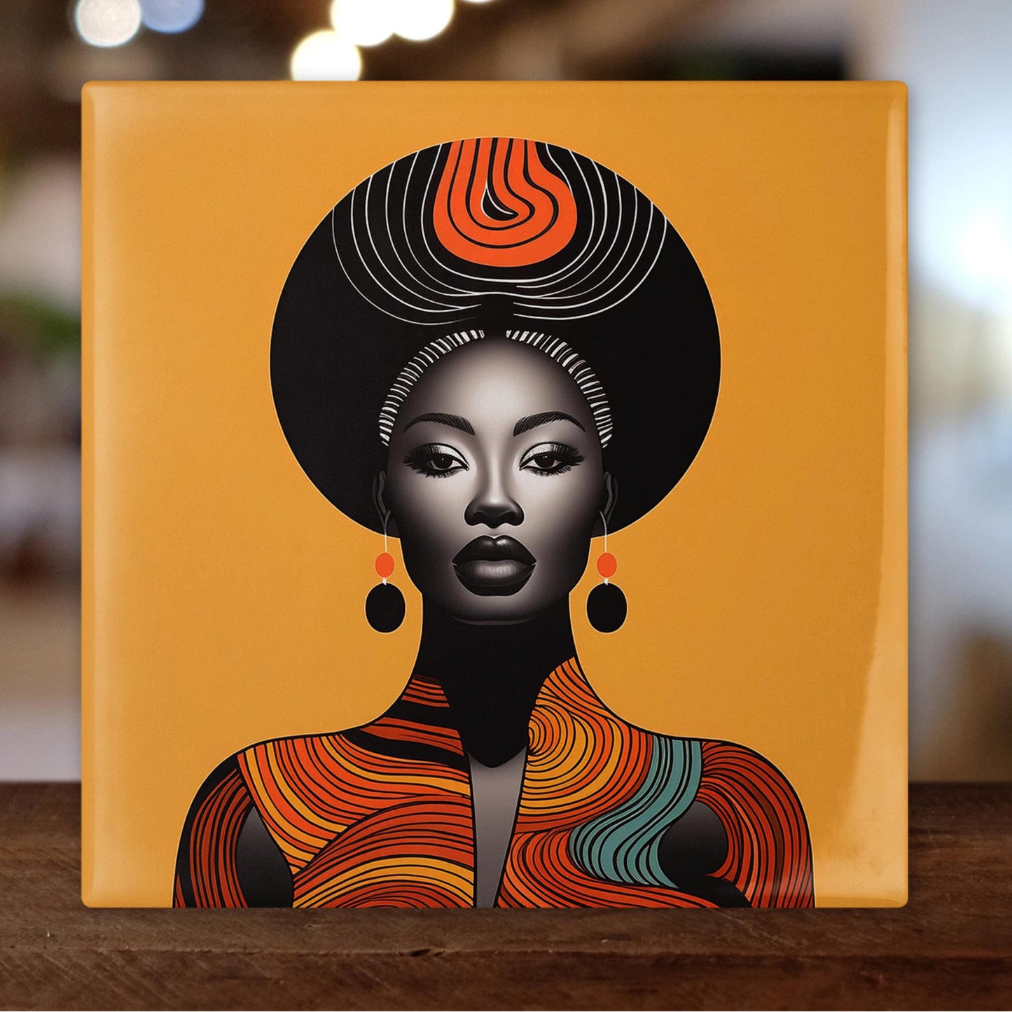 African Woman  Modern Minimalist Art