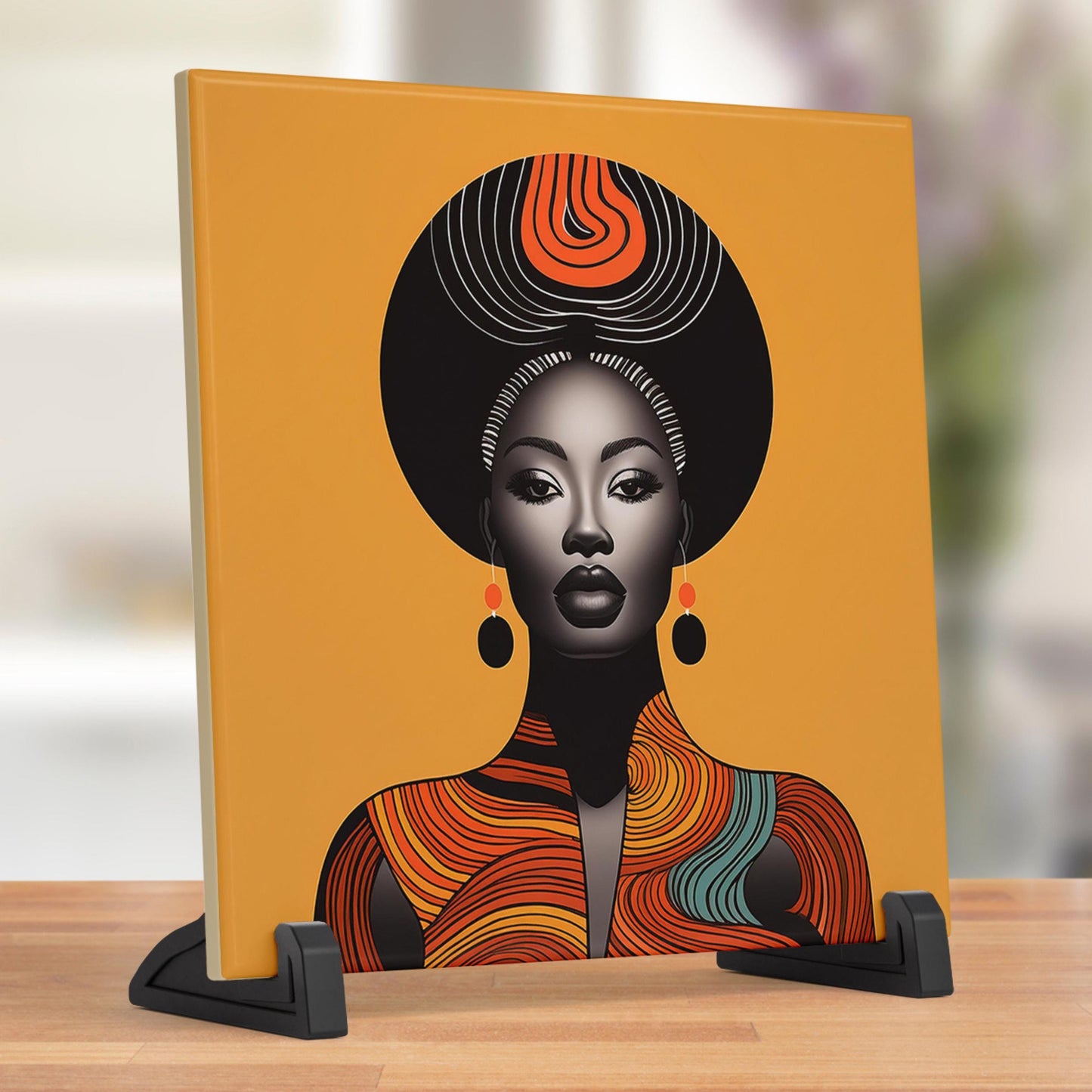 African Woman  Modern Minimalist Art