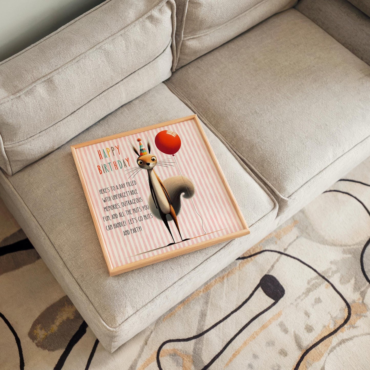 Quirky Birthday Greeting Ceramic Tile | Whimsical Friend Birthday Gift | Personalized Gift | Funny Birthday Gift