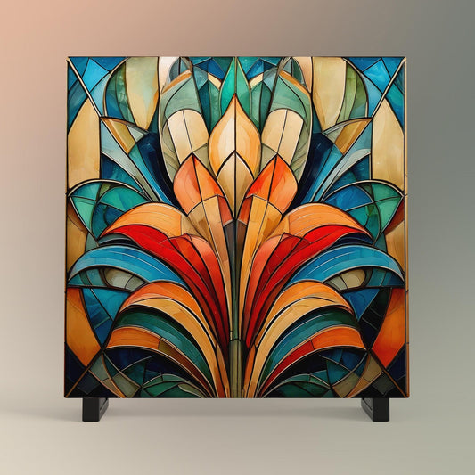 Art Nouveau Floral Ceramic Art Tile, Handcrafted Decorative Tile for Elegant Home Decor, Unique Gift for Art Lovers