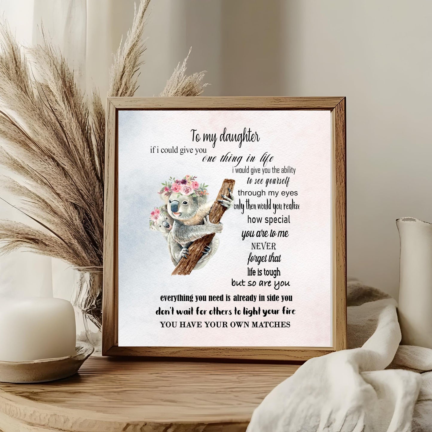 Gift to My Daughter Memory Box, Keepsake Jewelry Organizer, Self-Care Gift for Women, Mother's Day Gift, Jewelry Box Mother to Daughter Gift
