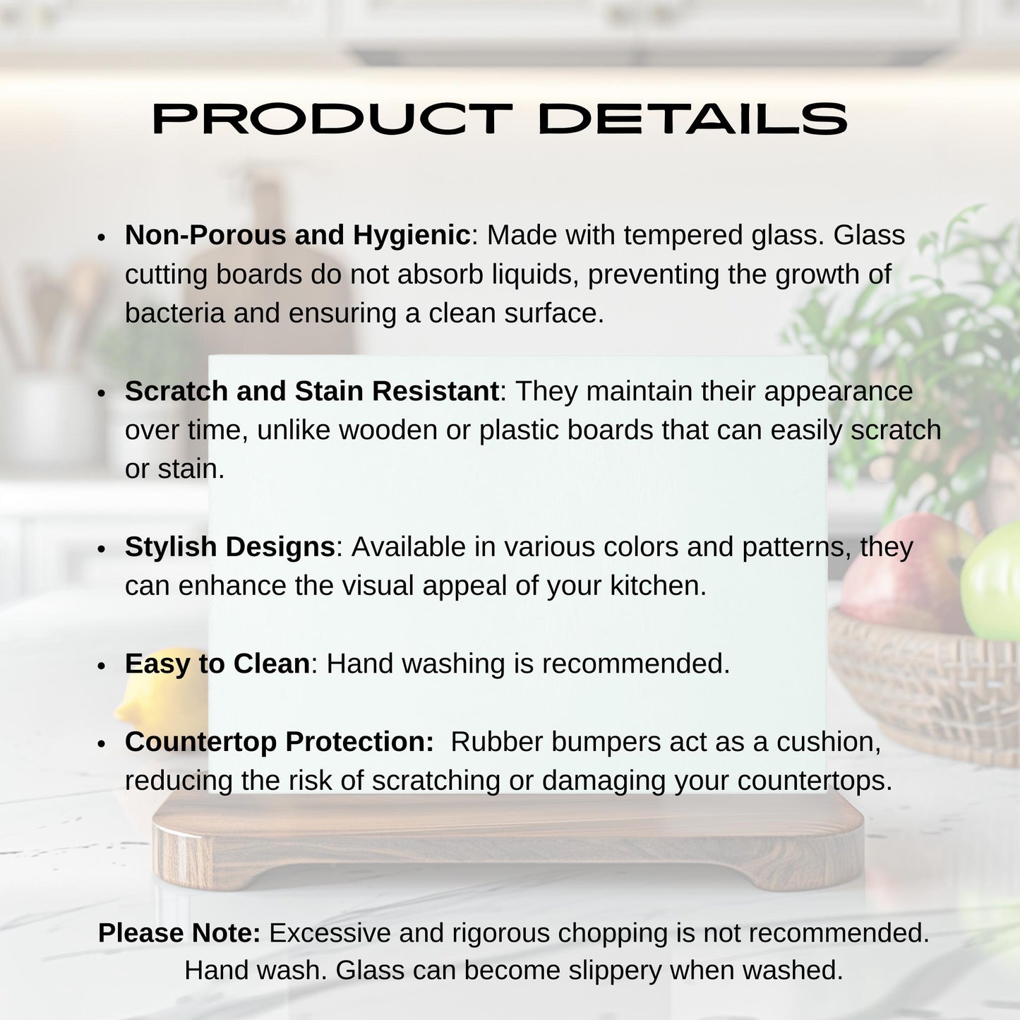 Island Girl Cutting Board - Tempered Glass Chopping Board - Cheese and Charcuterie Glass Cutting Board - Kitchen Decor Gift Idea