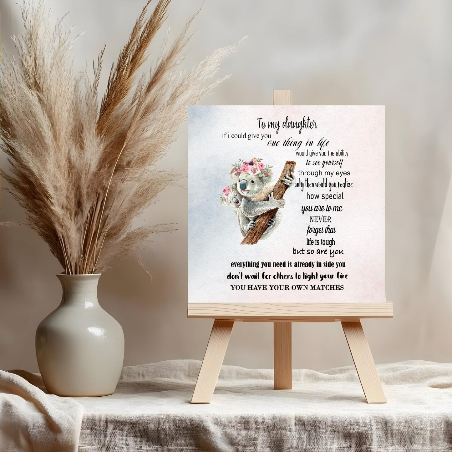 Gift to My Daughter Memory Box, Keepsake Jewelry Organizer, Self-Care Gift for Women, Mother's Day Gift, Jewelry Box Mother to Daughter Gift