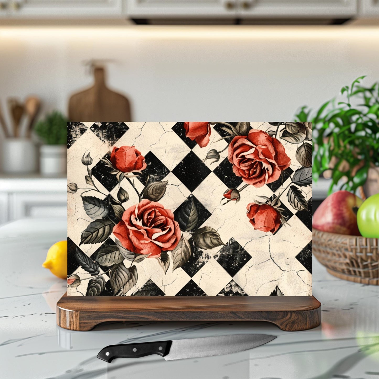 Custom Cutting Board, Charcuterie Board, Serving Tray, Hostess Housewarming, Challah Board, Functional Kitchen Art, Tempered Glass Board
