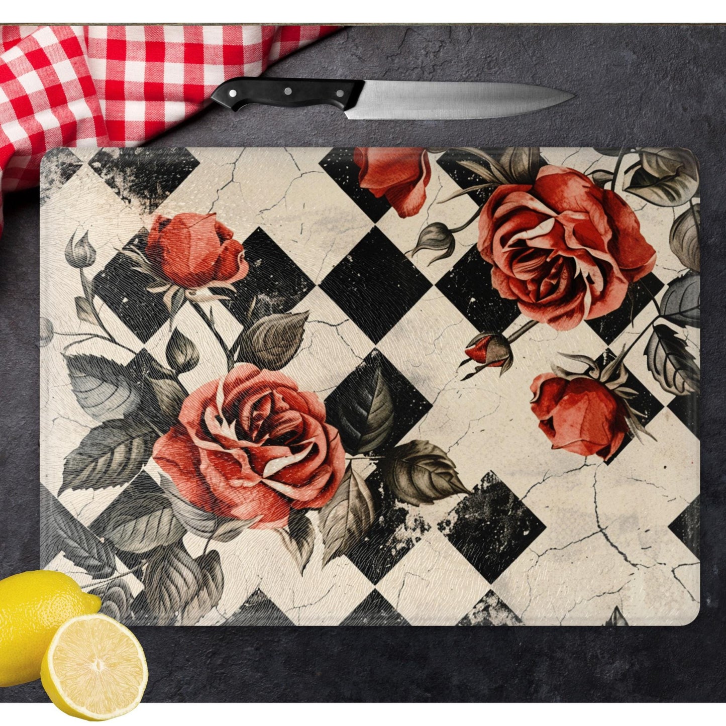 Custom Cutting Board, Charcuterie Board, Serving Tray, Hostess Housewarming, Challah Board, Functional Kitchen Art, Tempered Glass Board