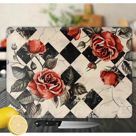 Custom Cutting Board, Charcuterie Board, Serving Tray, Hostess Housewarming, Challah Board, Functional Kitchen Art, Tempered Glass Board